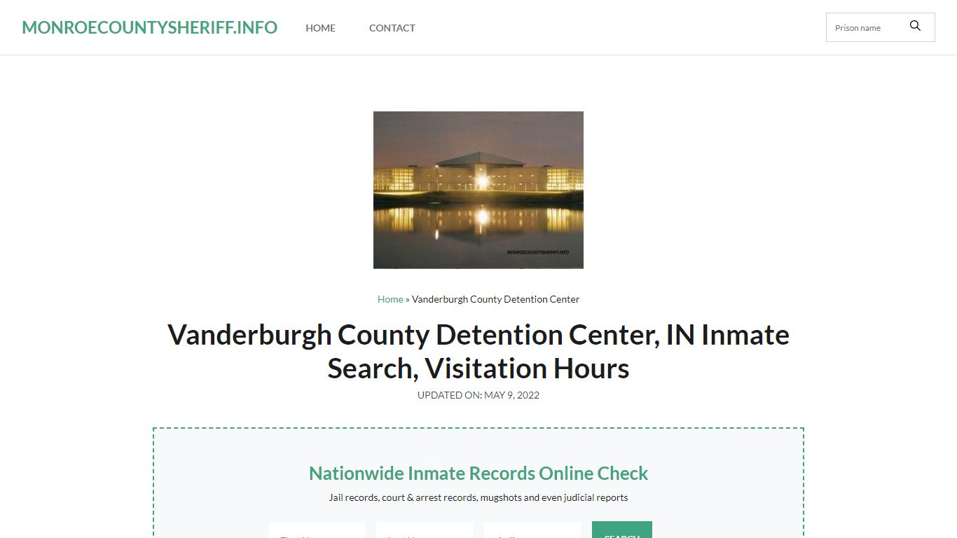 Vanderburgh County Detention Center, IN Inmate Search ...